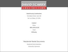 Tablet Screenshot of davidscarry.com
